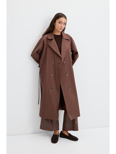 ترنچ کت زنانه کدریه باشتورک اورجینال | S000436128 Kadriye Baştürk