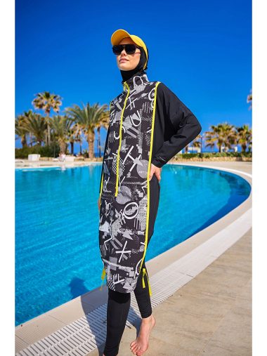 لباس شنا حجاب زنانه مارینا اورجینال | S000388303 Marina