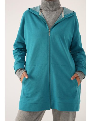 سویشرت زیپ دار زنانه آل دی اورجینال | S000143330 ALL DAY