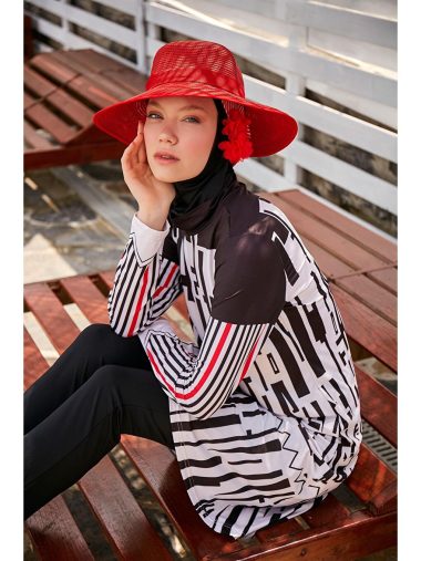 لباس شنا حجاب زنانه مارینا اورجینال | S000018402 Marina