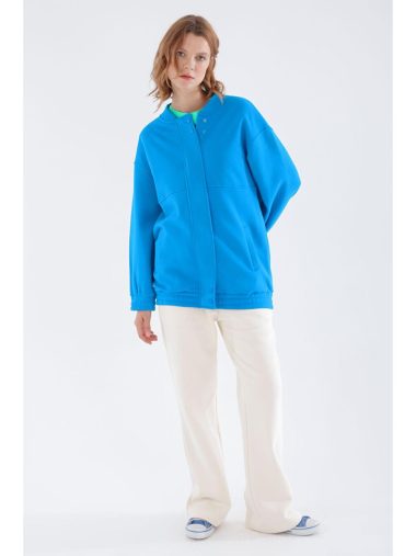 سویشرت زیپ دار زنانه آل دی اورجینال | S000064167 ALL DAY