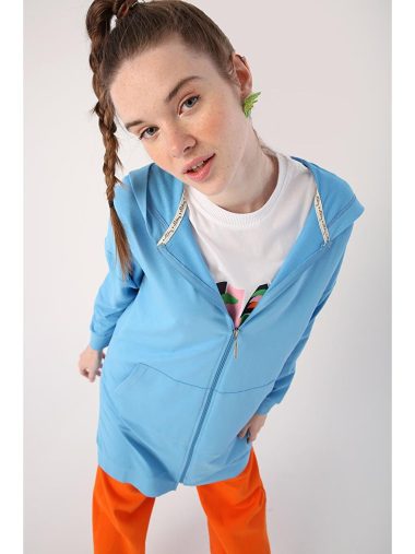 سویشرت زیپ دار زنانه آل دی اورجینال | S000022945 ALL DAY