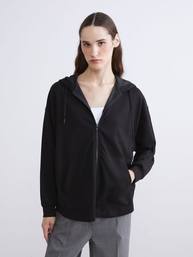 سویشرت زیپ دار زنانه ال سی وایکیکی اورجینال | W5JB20Z8 LCW Modest