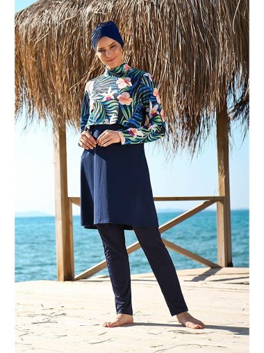 لباس شنا حجاب زنانه مارینا اورجینال | S000016386 Marina