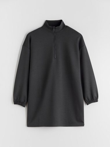 سویشرت تونیک زنانه ال سی وایکیکی اورجینال | W5IR99Z8 LCW Modest