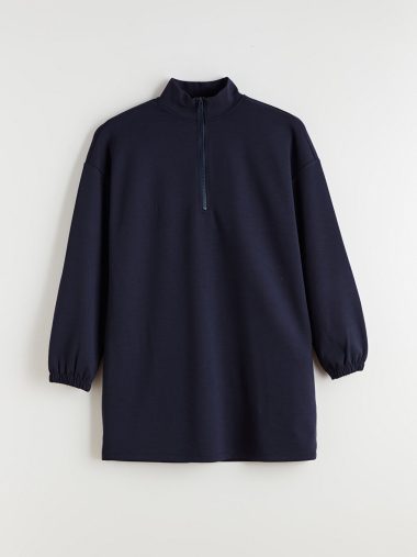 سویشرت تونیک زنانه ال سی وایکیکی اورجینال | W5IR99Z8 LCW Modest