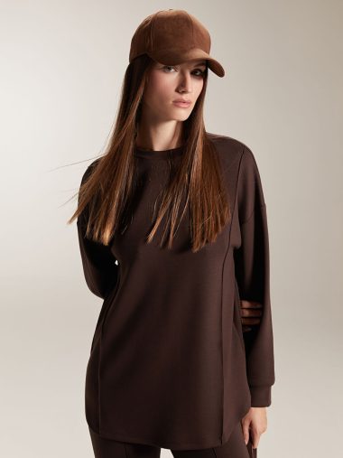 سویشرت تونیک زنانه ال سی وایکیکی اورجینال | W5JO32Z8 LCW Modest