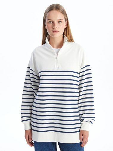 سویشرت تونیک زنانه ال سی وایکیکی اورجینال | W4H742Z8 LCW Modest