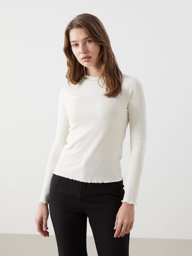 تی شرت زنانه ال سی وایکیکی اورجینال | S5GN52Z8 LCW Modest