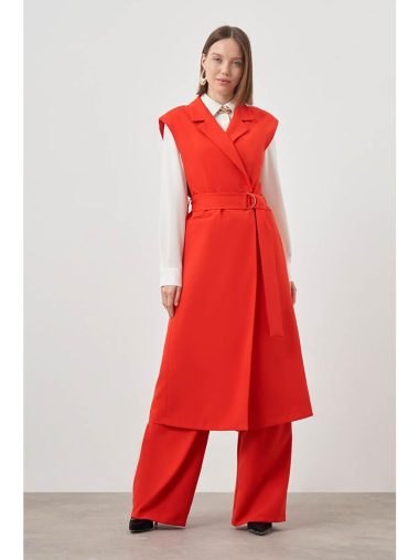 جلیقه کلاسیک زنانه میزاله اورجینال | S000160283 Mizalle