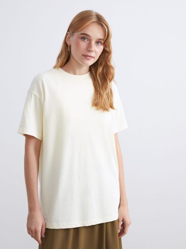 تی شرت زنانه ال سی وایکیکی اورجینال | W5JY25Z8 LCW Modest