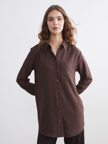 پیراهن تونیک زنانه ال سی وایکیکی اورجینال | W5M955Z8 LCW Modest