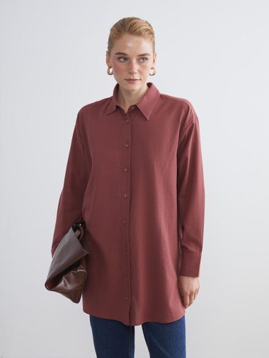 پیراهن تونیک زنانه ال سی وایکیکی اورجینال | W5JN02Z8 LCW Modest