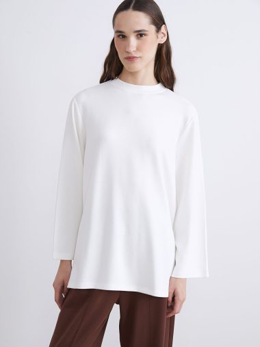 سویشرت تونیک زنانه ال سی وایکیکی اورجینال | W5M747Z8 LCW Modest