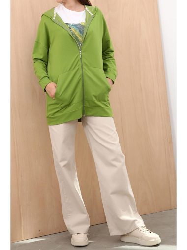 سویشرت زیپ دار زنانه آل دی اورجینال | S000143330 ALL DAY