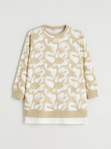 سویشرت تونیک زنانه ال سی وایکیکی اورجینال | W5LP13Z8 LCW Modest