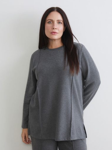 سویشرت تونیک زنانه ال سی وایکیکی اورجینال | W5LP17Z8 LCW Modest