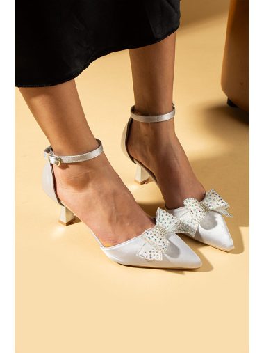 کفش پاشنه بلند زنانه پمبه پوتین اورجینال | S000360391 Pembe Potin