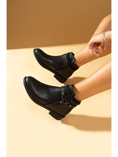 بوت زنانه پمبه پوتین اورجینال | S000055548 Pembe Potin