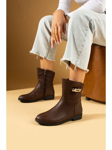 بوت زنانه پمبه پوتین اورجینال | S000311633 Pembe Potin