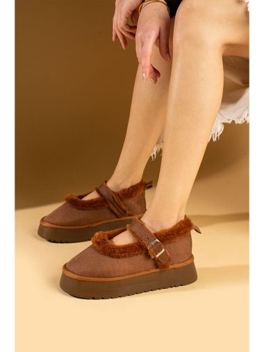 بابت زنانه پمبه پوتین اورجینال | S000330988 Pembe Potin