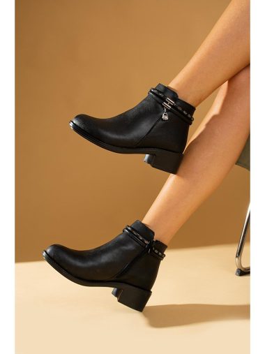 بوت زنانه پمبه پوتین اورجینال | S000057028 Pembe Potin