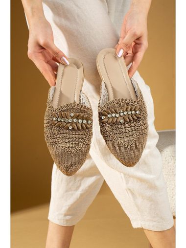 دمپایی زنانه پمبه پوتین اورجینال | S000185985 Pembe Potin