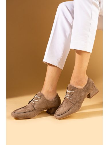 کفش پاشنه بلند زنانه پمبه پوتین اورجینال | S000294220 Pembe Potin