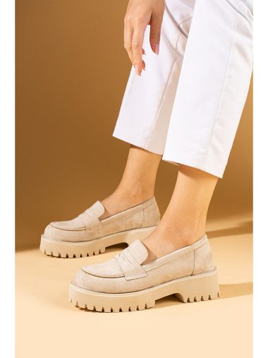 کفش لوفر(راحتی) زنانه پمبه پوتین اورجینال | S000294225 Pembe Potin