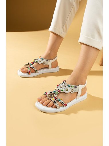 صندل زنانه پمبه پوتین اورجینال | S000215656 Pembe Potin