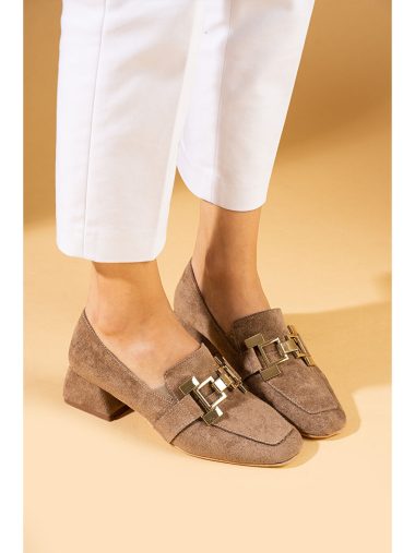 کفش پاشنه بلند زنانه پمبه پوتین اورجینال | S000284687 Pembe Potin