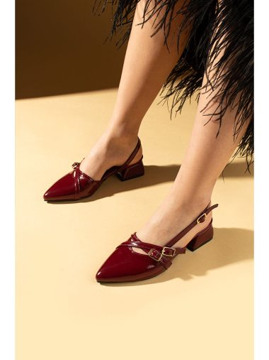 کفش پاشنه بلند زنانه پمبه پوتین اورجینال | S000367694 Pembe Potin