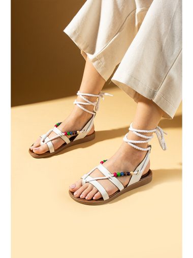 صندل زنانه پمبه پوتین اورجینال | S000388234 Pembe Potin