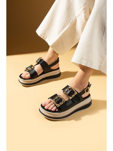 صندل زنانه پمبه پوتین اورجینال | S000388237 Pembe Potin