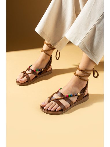 صندل زنانه پمبه پوتین اورجینال | S000388234 Pembe Potin