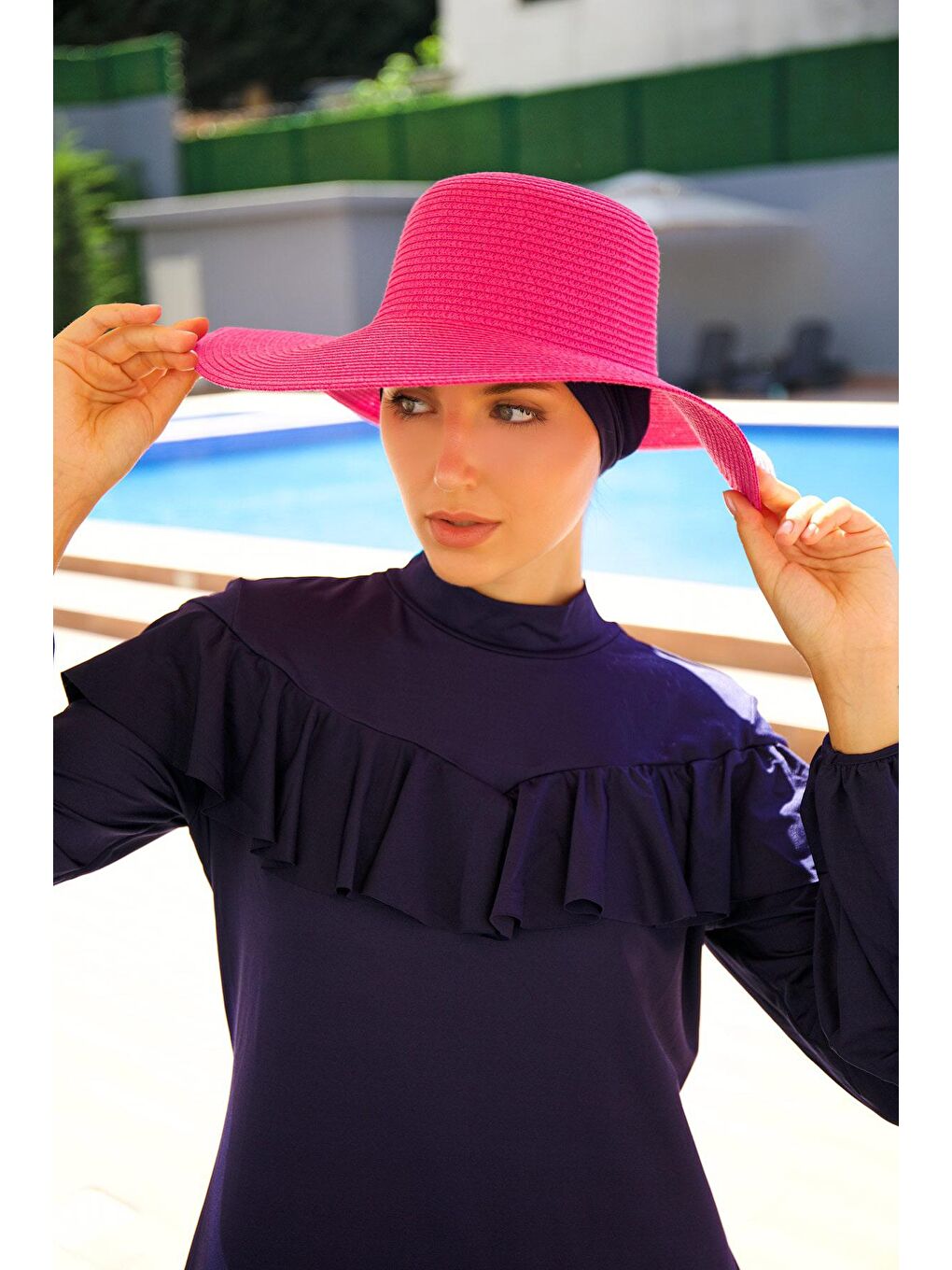 کلاه حصیری  مارینا