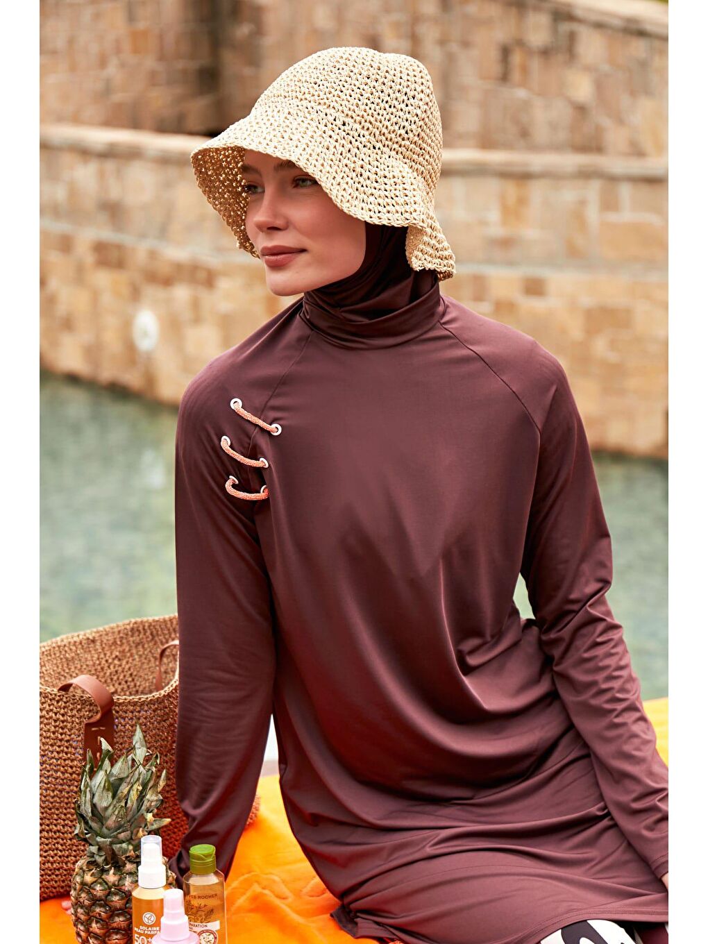 کلاه حصیری  مارینا