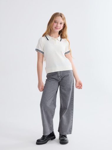 شلوار جین دخترانه ال سی  وایکیکی اورجینال |  LCW Kids