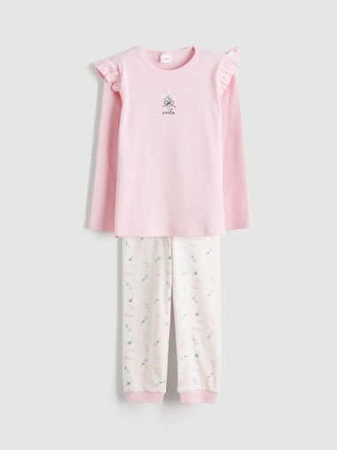 ست پیژامه دخترانه ال سی  وایکیکی اورجینال |  LCW Kids