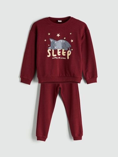 ست پیژامه دخترانه ال سی وایکیکی اورجینال |  LCW ECO