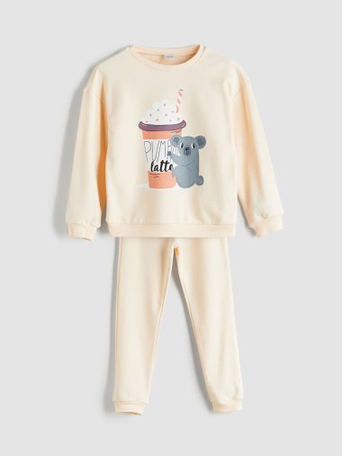 ست پیژامه دخترانه ال سی وایکیکی اورجینال |  LCW ECO