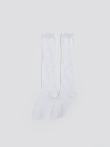 جوراب بلند تا زانو دخترانه ال سی  وایکیکی اورجینال |  LCW Kids