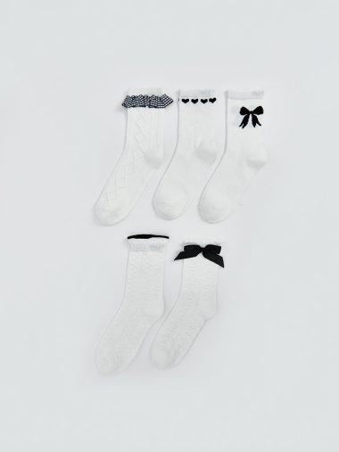 جوراب دخترانه ال سی  وایکیکی اورجینال |  LCW Kids