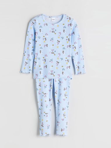 ست پیژامه دخترانه ال سی  وایکیکی اورجینال |  LCW Kids