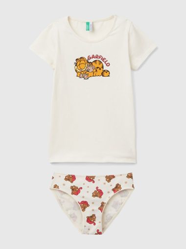 ست پیژامه دخترانه بنتتون اورجینال |  United Colors Of Benetton