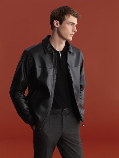 کت طرح چرم مردانه ال سی وایکیکی اورجینال |  LCWAIKIKI Classic