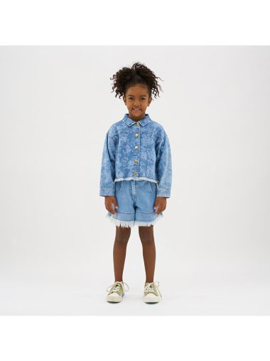 کت جین دخترانه پانچو اورجینال |  پانچو