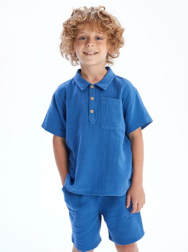 پیراهن پسرانه ال سی  وایکیکی اورجینال |  LCW Kids