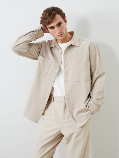 کت پیراهن مردانه ال سی وایکیکی اورجینال |  LCW Vision