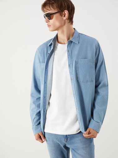 پیراهن جین مردانه ال سی وایکیکی اورجینال |  LCW Jeans